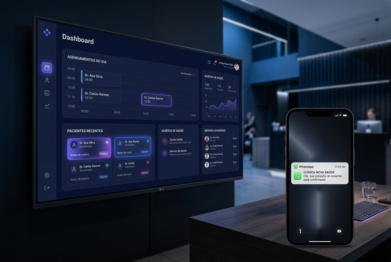 Lembrete automático de consulta via WhatsApp para clínicas